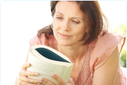 Picture of a woman reading